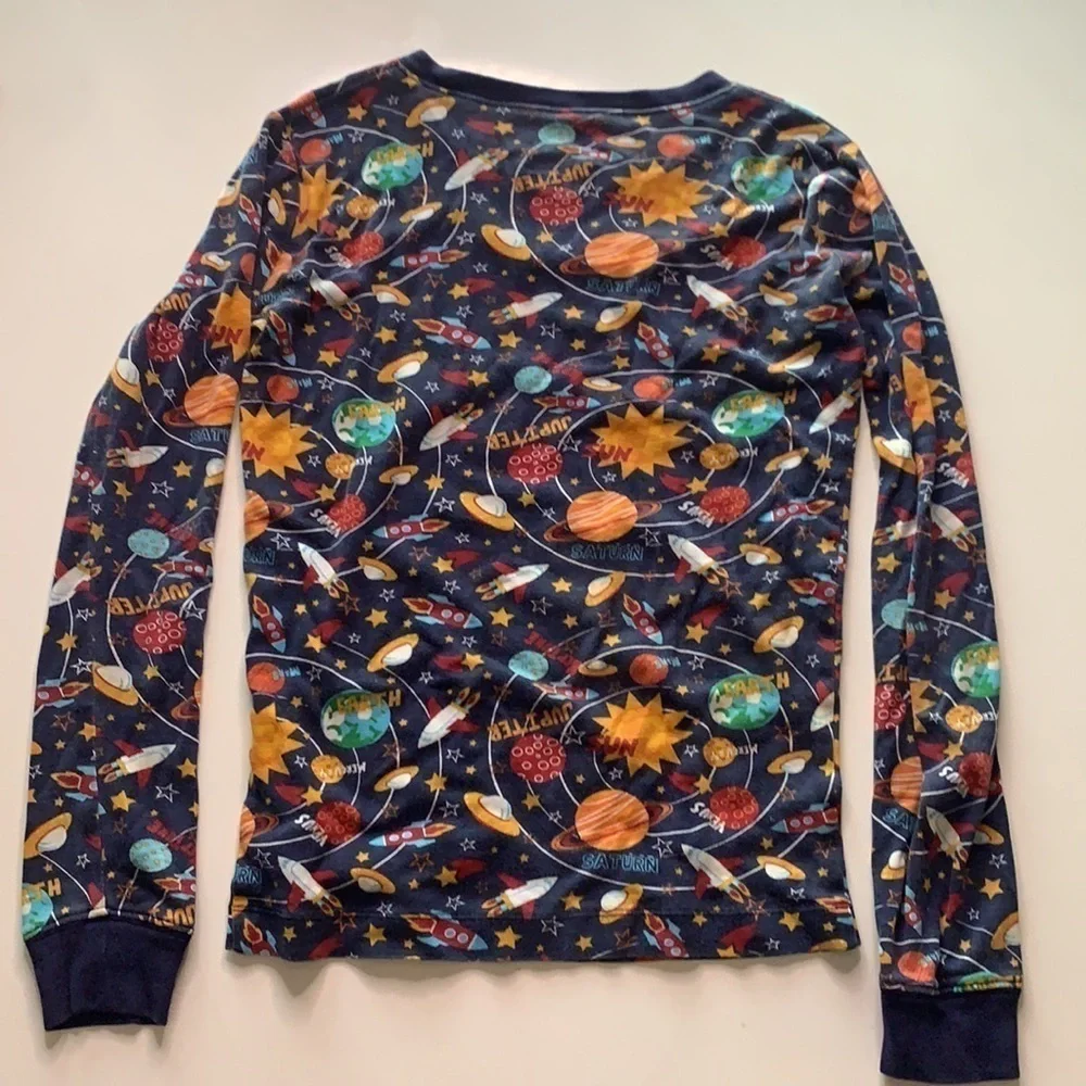 Children’s Place planets solar system long sleeve kids shirt 14 boys